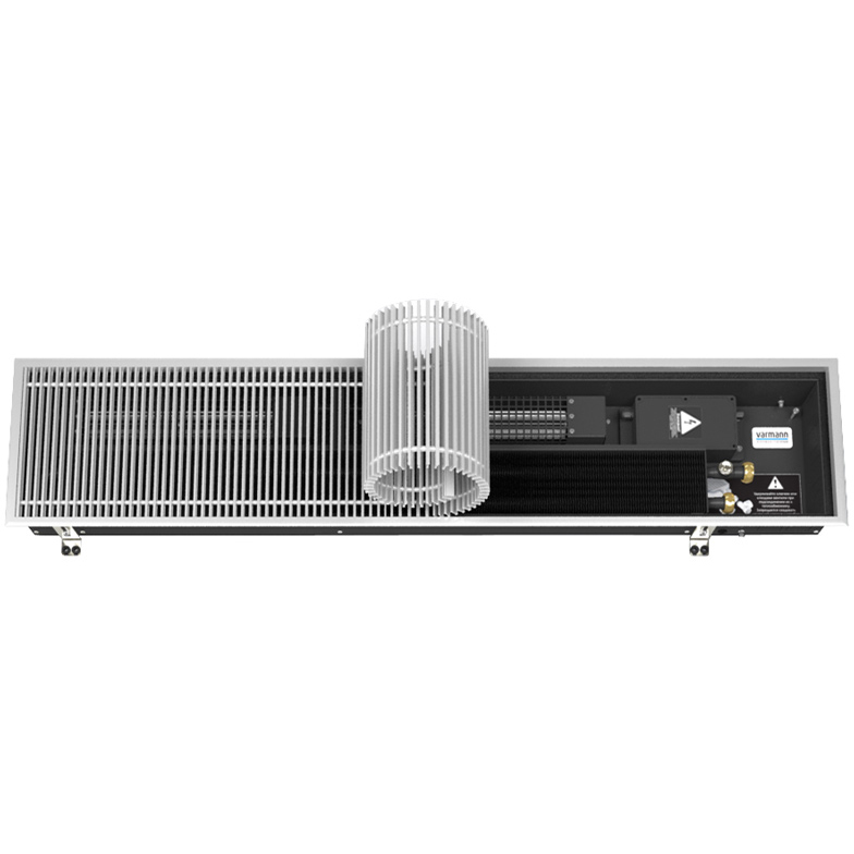Внутрипольный конвектор VARMANN Qtherm 110х300х2200 правое подключение