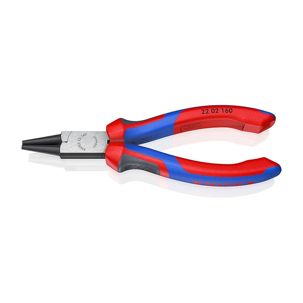 Круглогубцы KNIPEX, губки d3x30 мм, длина 160 мм, фосфатированные, 2-комп ручки