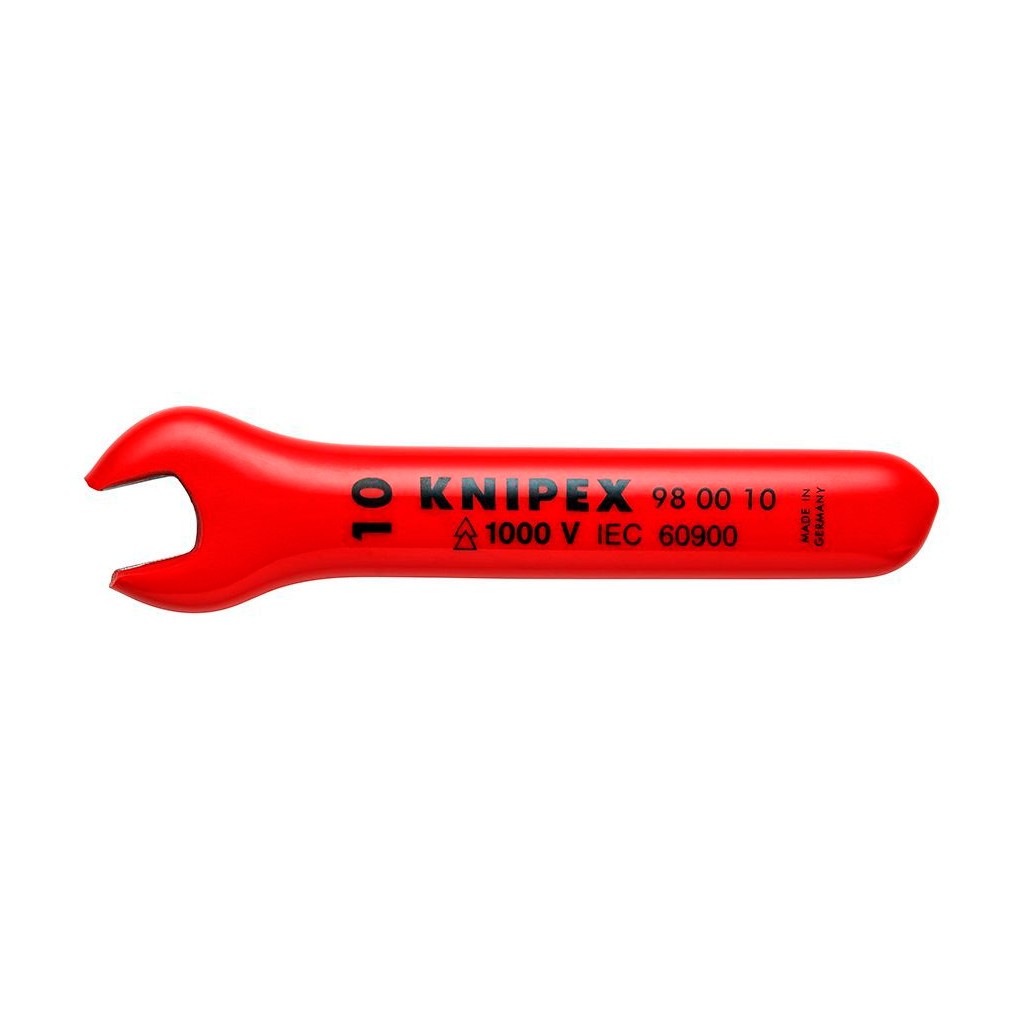 Ключ гаечный KNIPEX рожковый VDE, 10 мм, длина 105 мм, диэлектрический