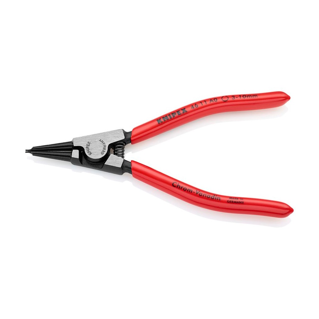 Щипцы KNIPEX для внешних стопорных колец, прямые губки, диаметр 3-10 мм, длина 140 мм, фосфатированные